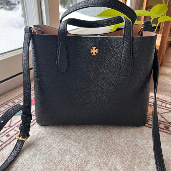 Tory Burch Handbags - Tory Burch Black Pebbled Leather Tote